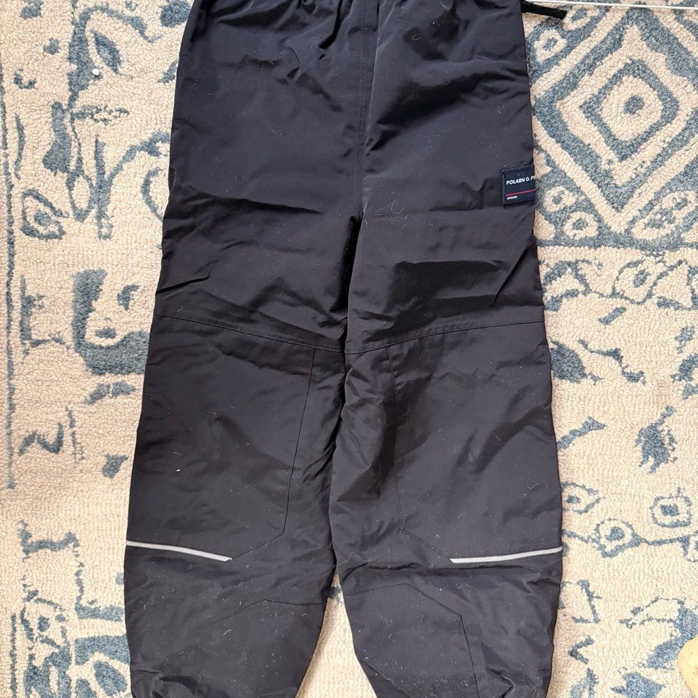 Polarn O. Pyret Black Kids Snow / Rain pants (not down insulated)